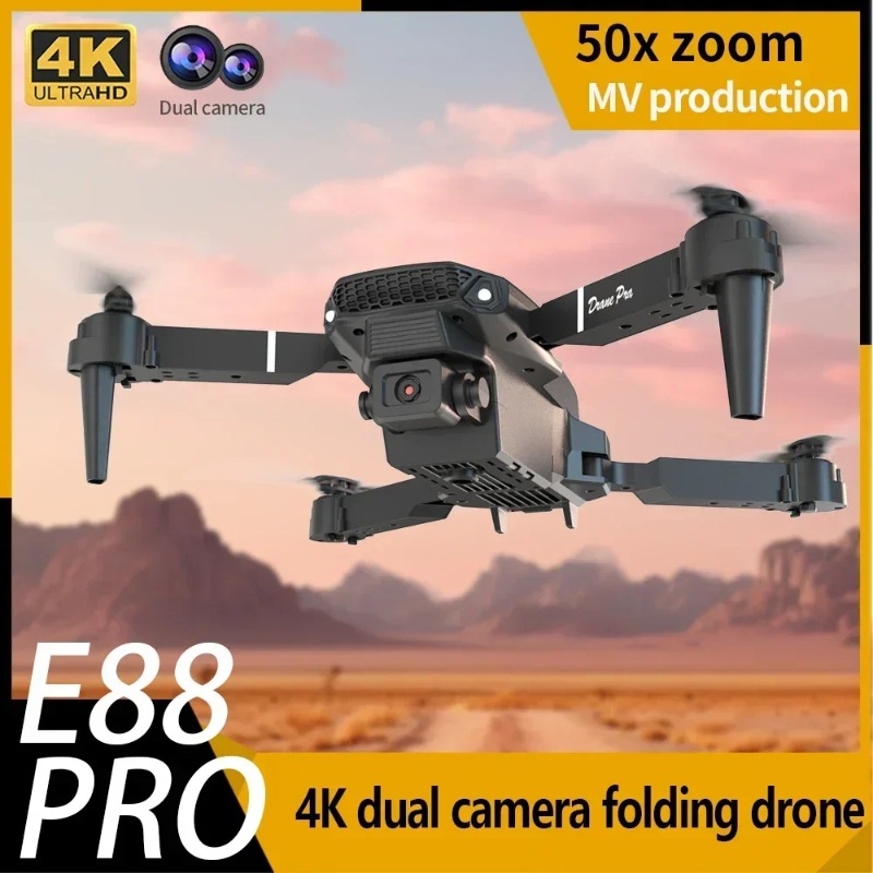 Mini drone E88 avec caméra HD  - Drone Kit Tricopter avis et prix