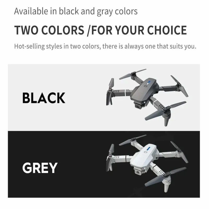 Mini drone E88 avec caméra HD  - Drone Kit Tricopter avis et prix